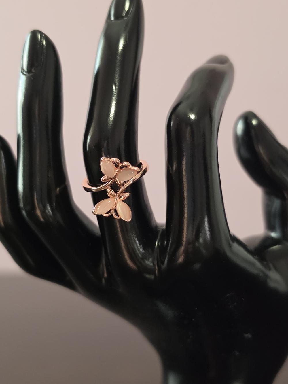 Rose Gold Toned Butterfly Ring - Sz 6 - Women Jewelry - Picture 4 of 4